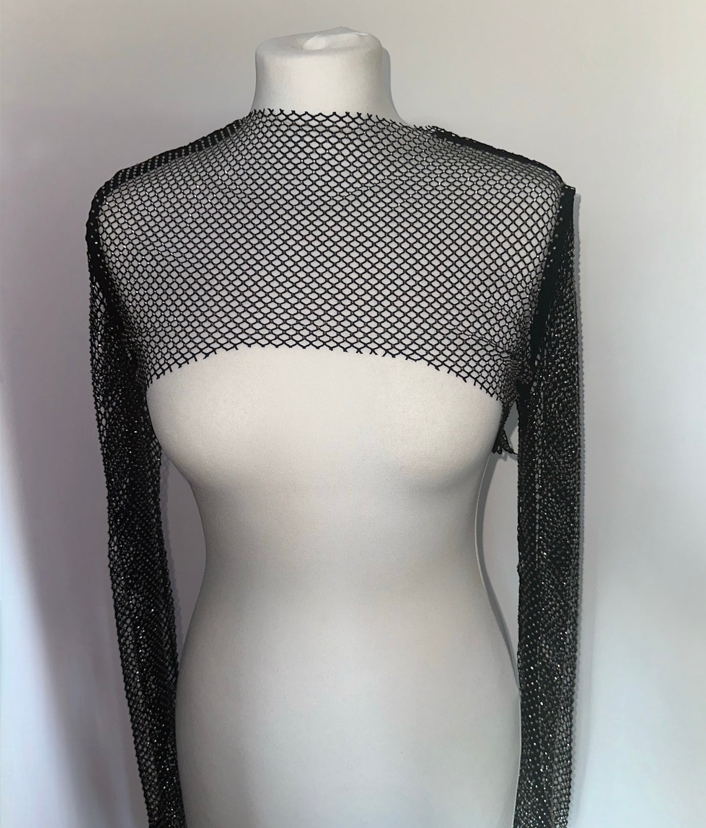 ‘LENE’ DIAMANTÉ TOP- BLACK