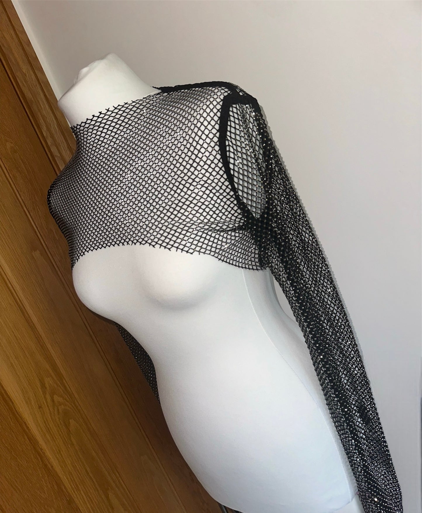 ‘LENE’ DIAMANTÉ TOP- BLACK