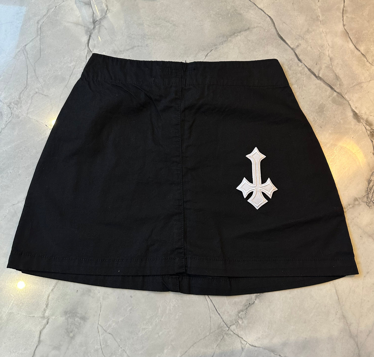 ‘CROSSED OUT’ CARGO SKIRT