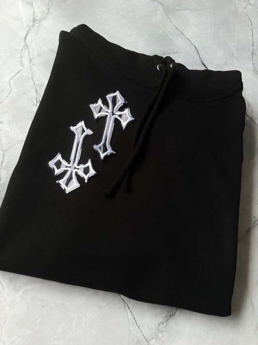 ‘CROSSED OUT’ HOODIE- ZEBRA