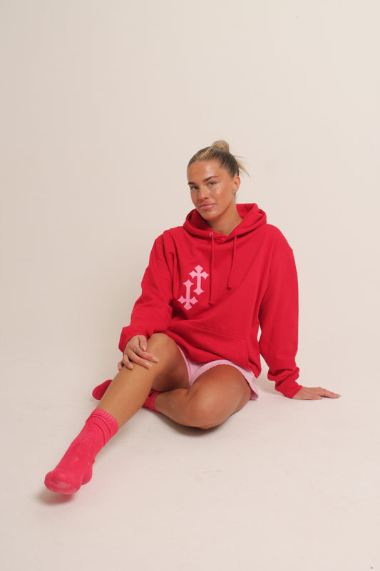 ‘CROSSED OUT’ VALENTINES HOODIE