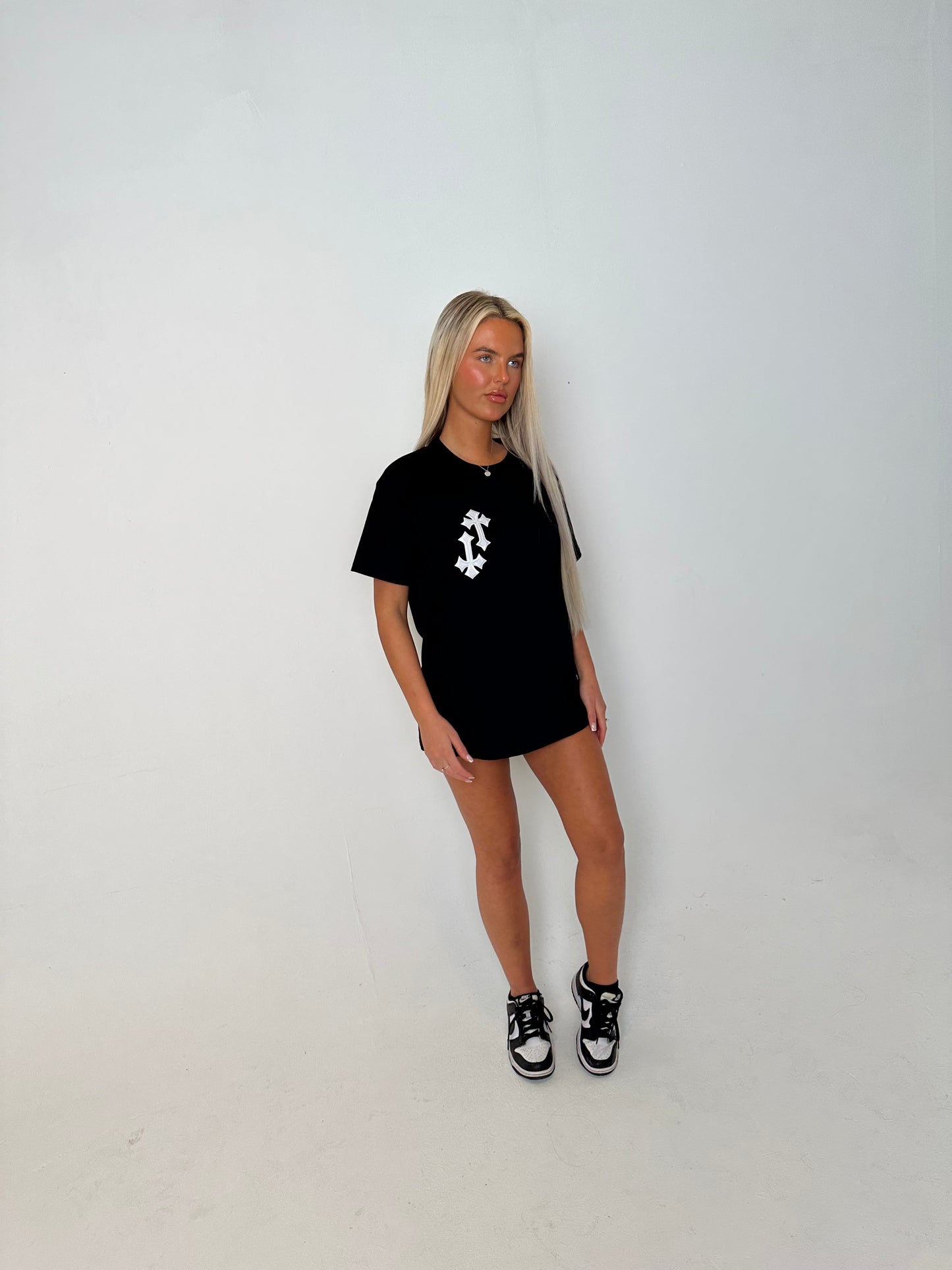 ‘CROSSED OUT’ T SHIRT- B&W